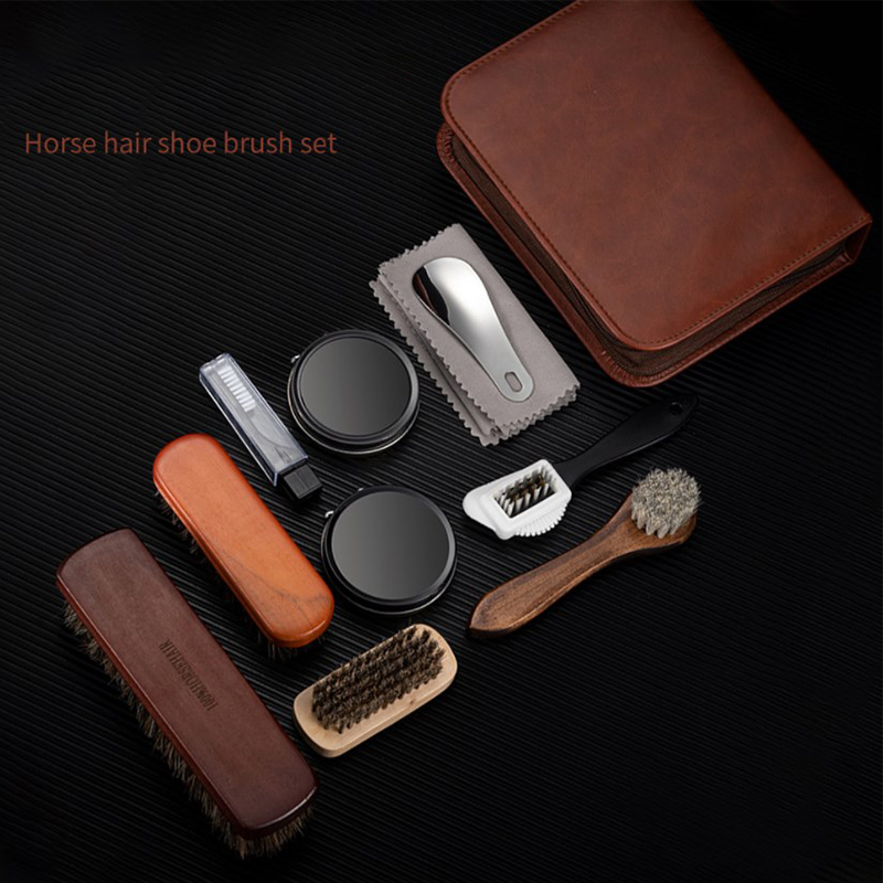 HorseHair Shoe Brush Set Leath - Sneaker Care Spray 评论和价格