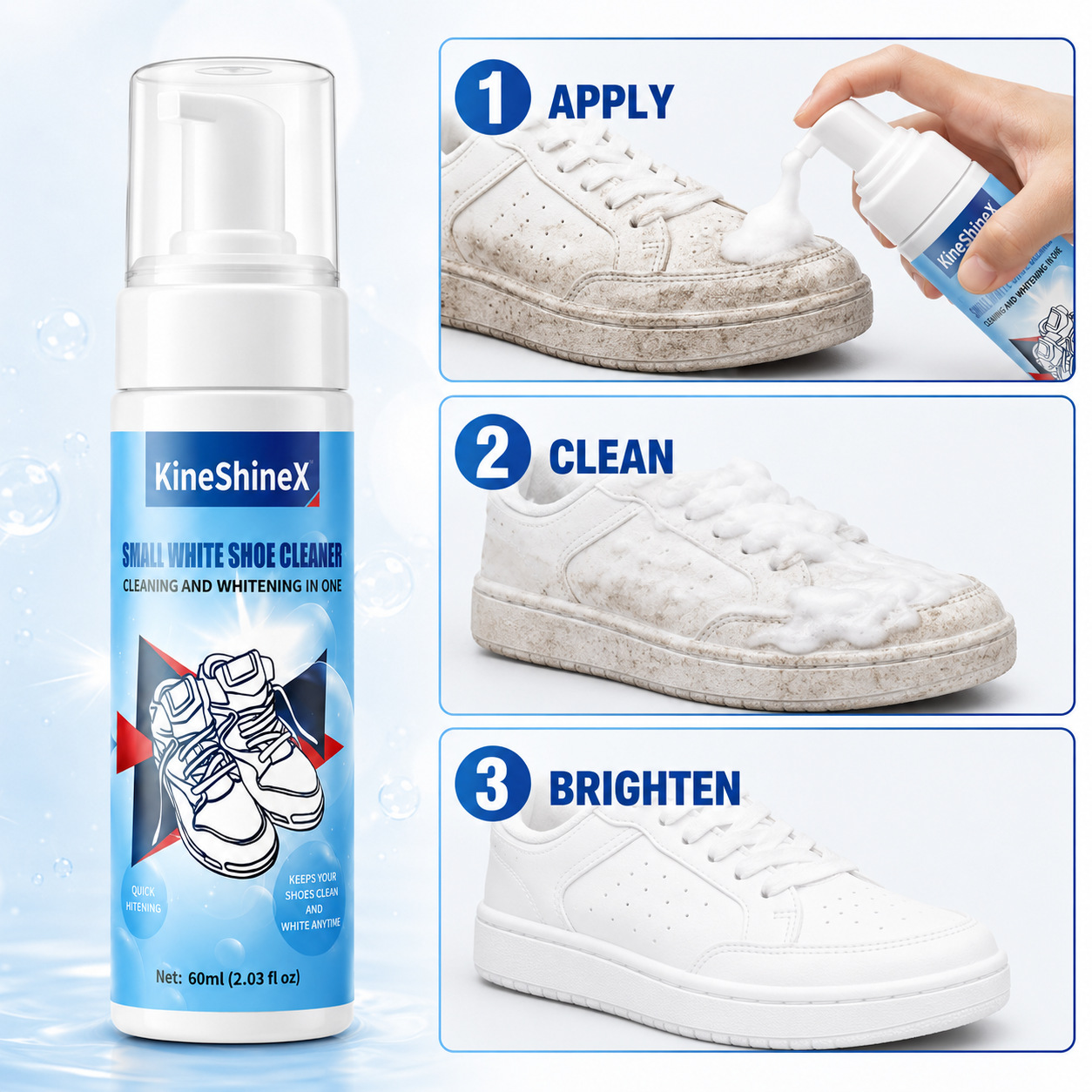 Gihen Shoe Cleaner Kits Water- - Sneaker Care Foam 评论和价格